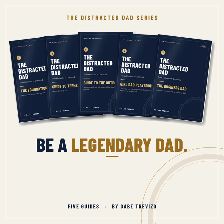 The Distracted Dad: The Complete Collection, all five guide covers
